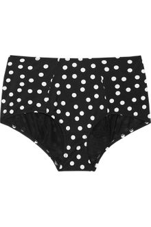 Dolce & Gabbana Polkadot Print Highwaisted Bikini Briefs - Lyst