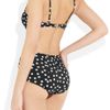 Dolce & Gabbana Polkadot Print Underwired Bandeau Bikini Top in Black - Lyst