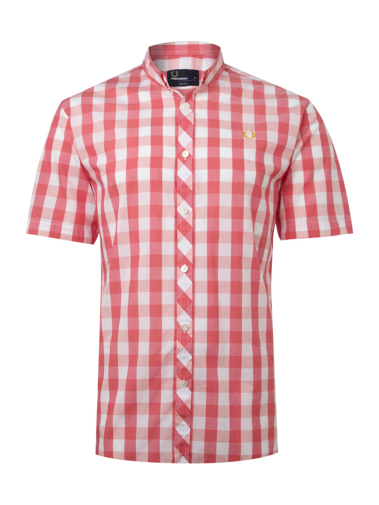 fred perry short sleeve shirt large