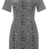 French Connection Tanimal Magic Ss Rd Nk Dress in Black - Lyst