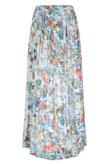 Full Circle Zorah Split Detail Long Full Skirt - Lyst