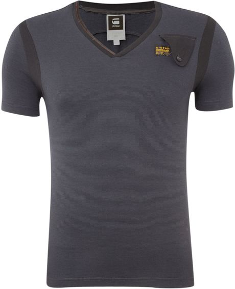 G-star Raw Vneck Tshirt in Black for Men - Lyst