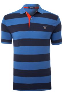 Gant Classic Fit Bar Striped Polo Shirt - Lyst