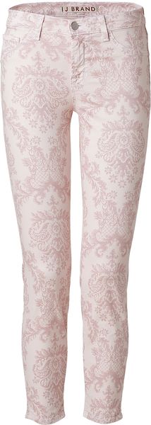 J Brand Romantic Midrise Capri with Floral Print - Lyst