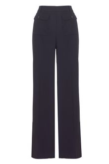 Jaeger Wide Leg Wool Trousers - Lyst