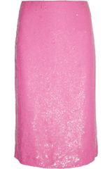 J.Crew Sequined Silk Pencil Skirt