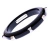 Karen Millen Crystal Stud Bangle in Black - Lyst