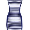 Karen Millen Striped Knit Collection Dress in Blue - Lyst