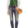 Karen Millen Turn Up Jean in Blue - Lyst