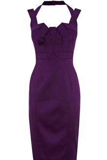 Karen Millen Beautiful Satin Dress - Lyst