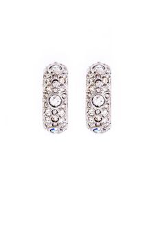 Karen Millen Karen Millen 3 Stone Encrusted Earring - Lyst