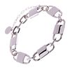 Karen Millen Karen Millen Padlock Chain Bracelet in Gray (silver) - Lyst