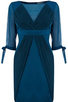 Karen Millen Bodycon Plisse Dress - Lyst