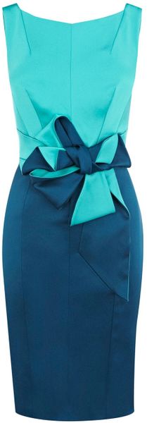Karen Millen Beautiful Satin Dress - Lyst