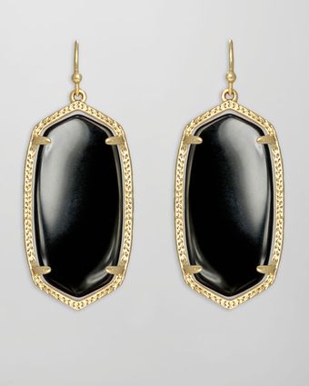 Kendra Scott Elle Earrings Black Onyx - Lyst