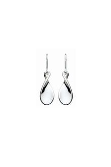 Kit Heath Sterling Silver Twisted Petal Drop Earrings - Lyst