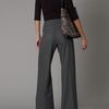Linea Corded Waist Wide Leg Trousers in Gray (grey) - Lyst