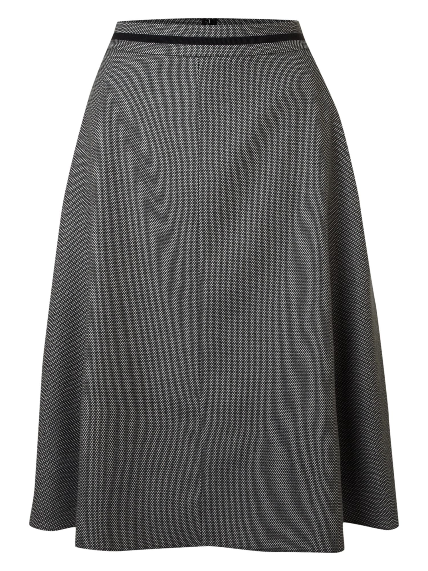 Linea Midi Herringbone Tweed Skirt in Gray (grey) Lyst