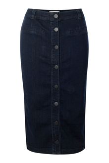 Linea Weekend Clean Denim Midi Skirt - Lyst