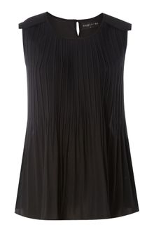 Maggie And Me Sleeveless Pleat Top - Lyst