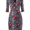 Mama-licious Cross Over Dresss in Gray (red) - Lyst