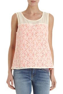 Marc By Marc Jacobs Lace Sleeveless Blouse - Lyst