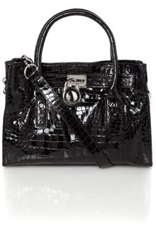 Michael by Michael Kors Hamilton Croc Tote Bag - Lyst