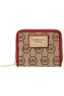 Michael by Michael Kors Monogram Zip Around Purse - Lyst
