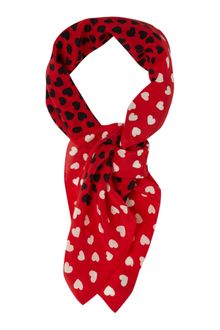Moschino Cheap & Chic All Over Hearts Print Square Scarf - Lyst
