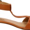Nine West  Briteside TStrap Sandals in Brown (medium natural leather) - Lyst