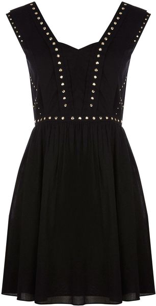Oasis Stud Embellished Dress - Lyst