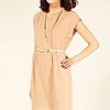 Oasis Fluro Belted Wrap Shift in Beige (stone) - Lyst