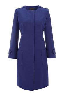 Pied A Terre Collarless Coat - Lyst