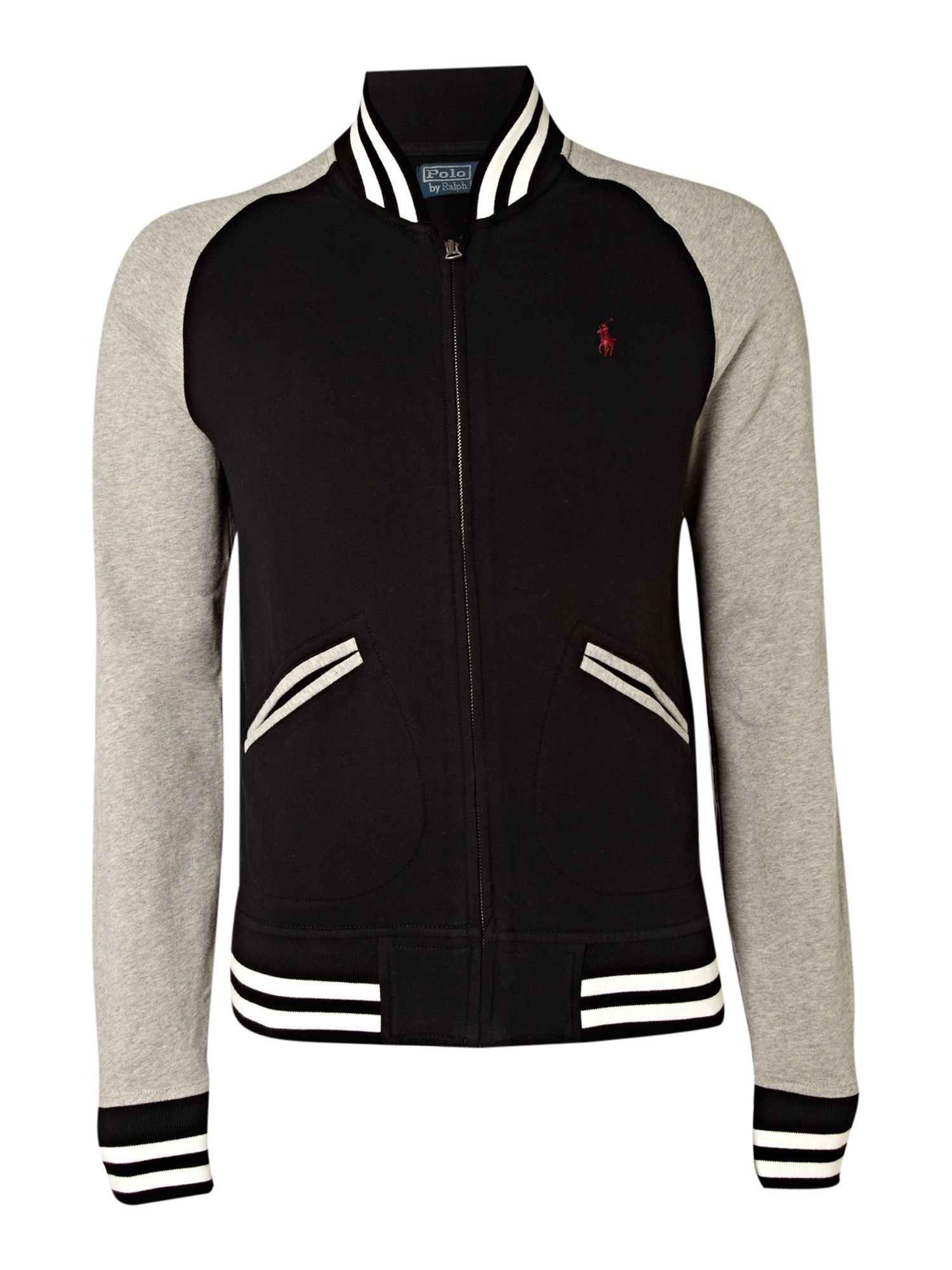rrl fleece baseball jacket