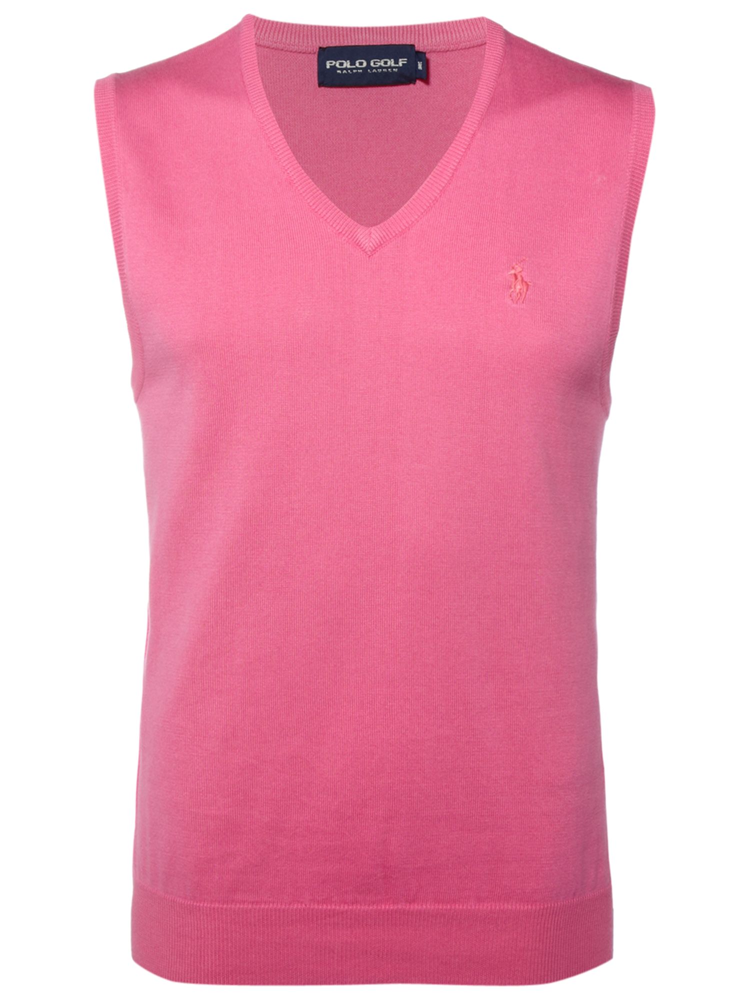 Polo Ralph Lauren Golf Cotton Knitted Vest in Pink for Men Lyst