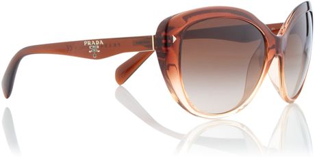 Prada Prada Sunglasses in Brown - Lyst