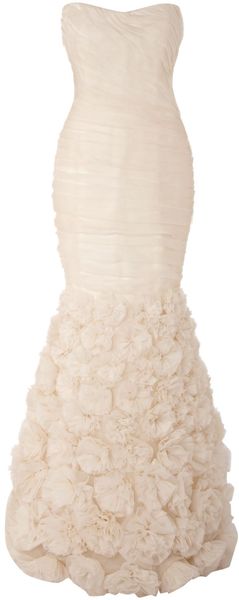 Theia Organza Sleeveless Gown Flow Skirt Dress - Lyst