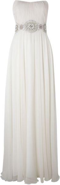 Theia Silk Chiffon Goddess Bridal Dress in White - Lyst
