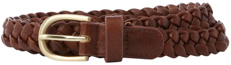 Therapy Woven Belt in Brown - Lyst
