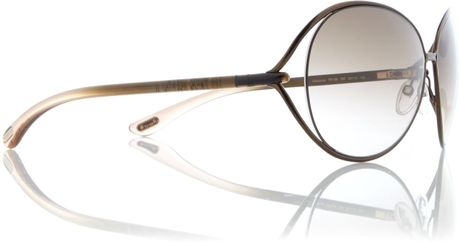 Tom Ford Clemence Sunglasses in Gray (bronze) - Lyst