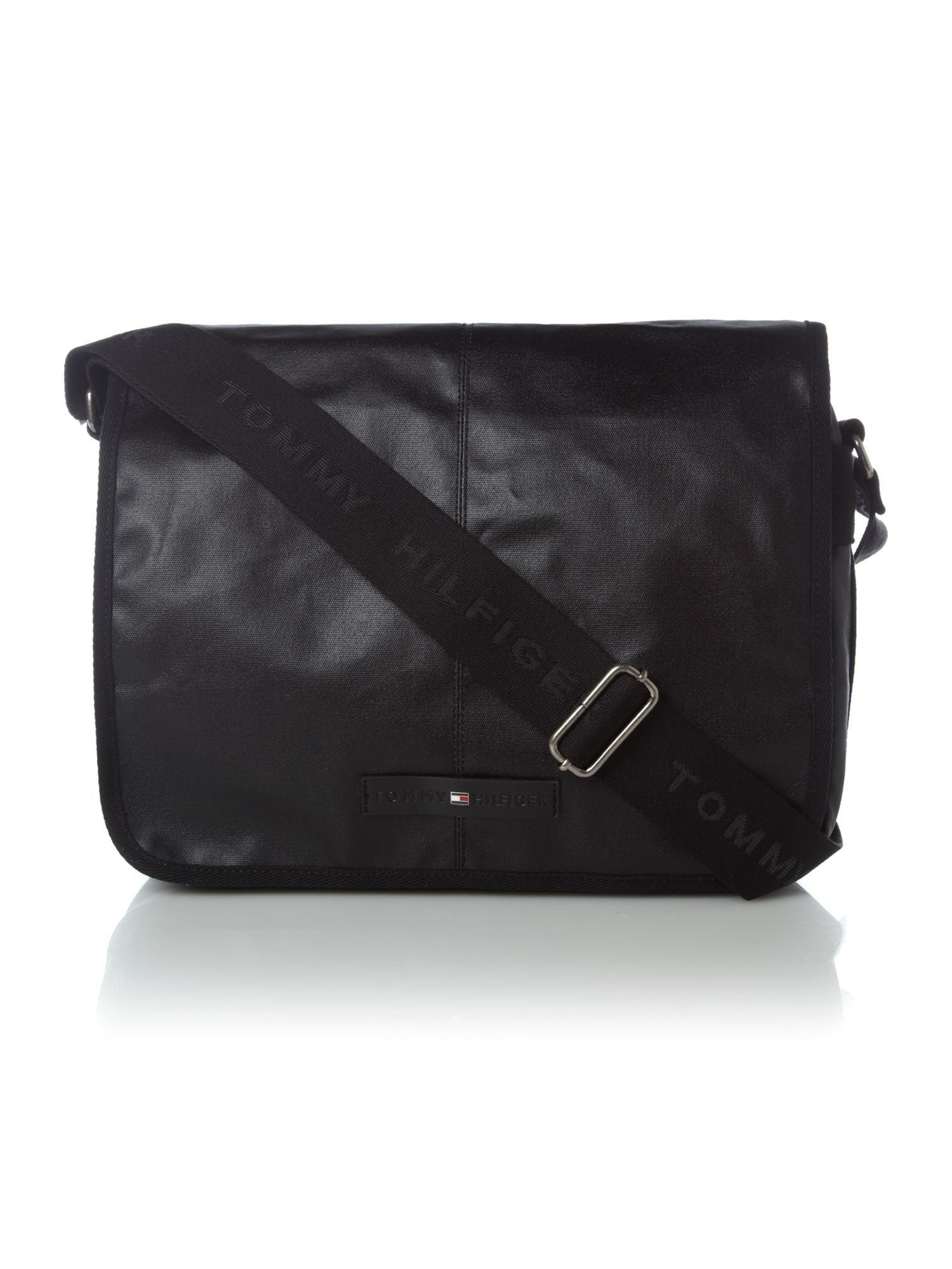 Tommy Hilfiger Messenger Bag with Flap in Black for Men Lyst