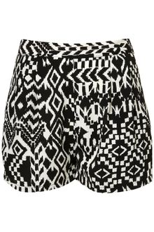 Topshop Aztec Printed Shorts - Lyst