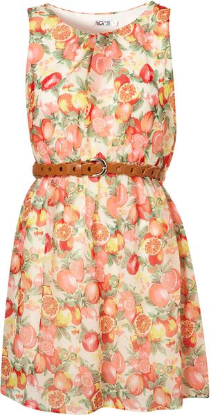 Topshop Fruit Print Dress By Wal G - Lyst