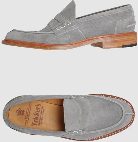 Tricker's Trickers Moccassins in Gray for Men (grey) - Lyst