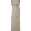 Untold Beaded Maxi Dress in Beige (cream) - Lyst