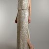 Untold Beaded Maxi Dress in Beige (cream) - Lyst