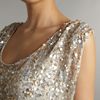 Untold Beaded Maxi Dress in Beige (cream) - Lyst