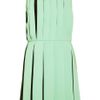 Versus Pleated Crepe Dress in Green (mint) - Lyst