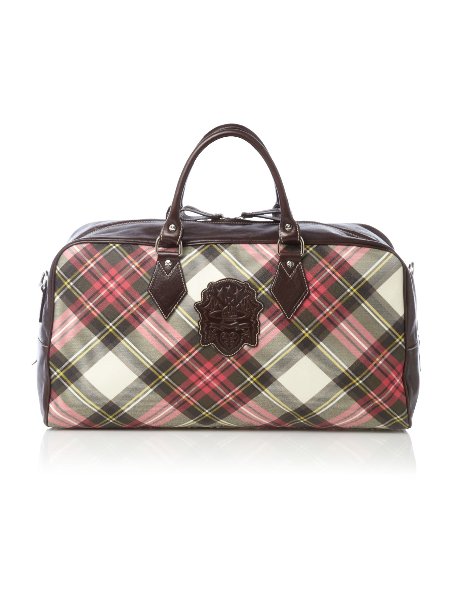 red tartan bag