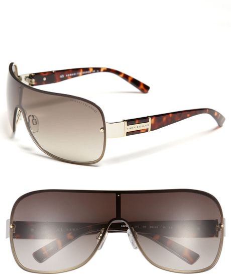 armani exchange shield sunglasses